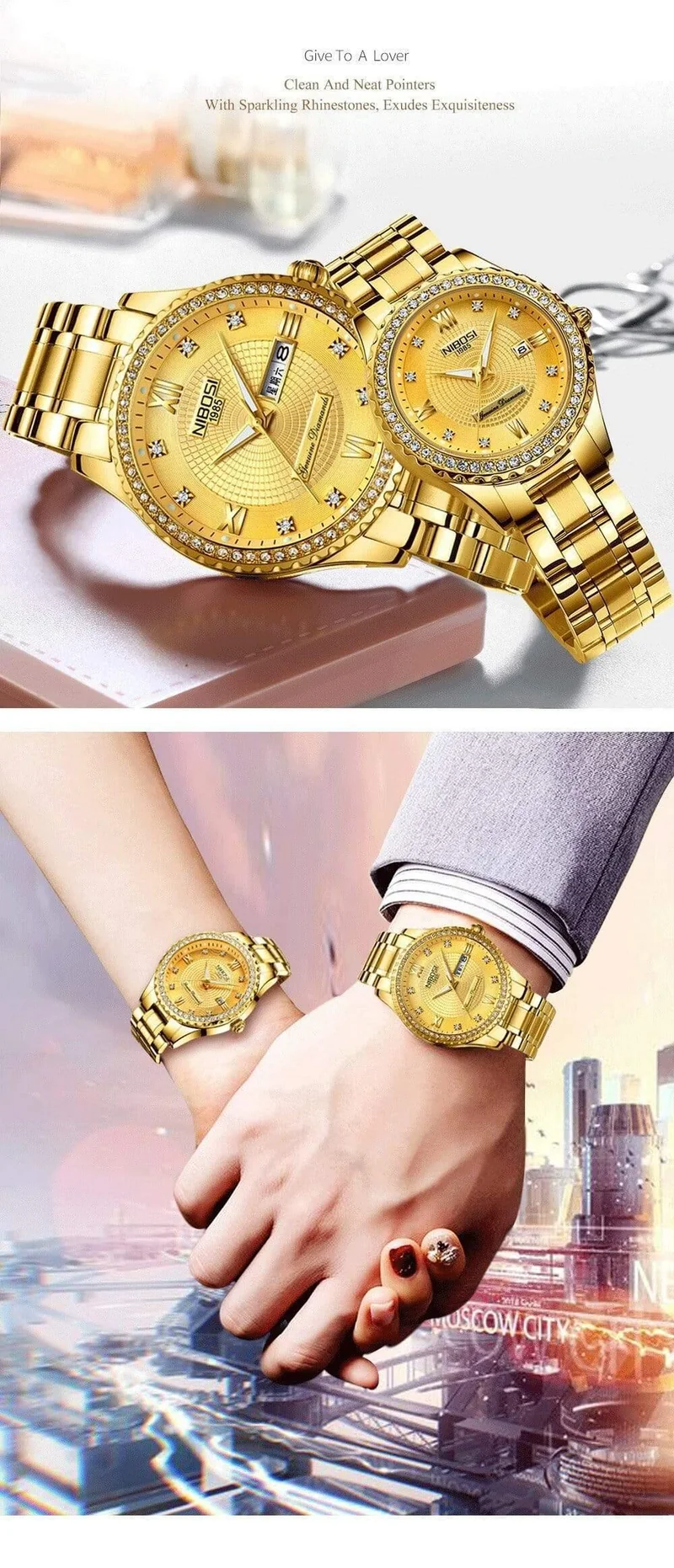 Paar Uhr Herren Uhren Top Marke Luxus Quarzuhr Frauen Uhr Damen Kleid Armbanduhr Mode Lässig Liebhaber Uhr