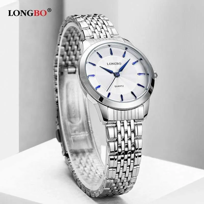 Quarzuhr Liebhaber Uhren Frauen Männer Paar Analoge Uhren Stahl Armbanduhren Mode Casual Uhren Gold 1/Stück 80283