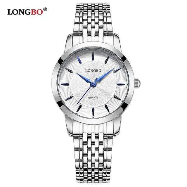 Quarzuhr Liebhaber Uhren Frauen Männer Paar Analoge Uhren Stahl Armbanduhren Mode Casual Uhren Gold 1/Stück 80283
