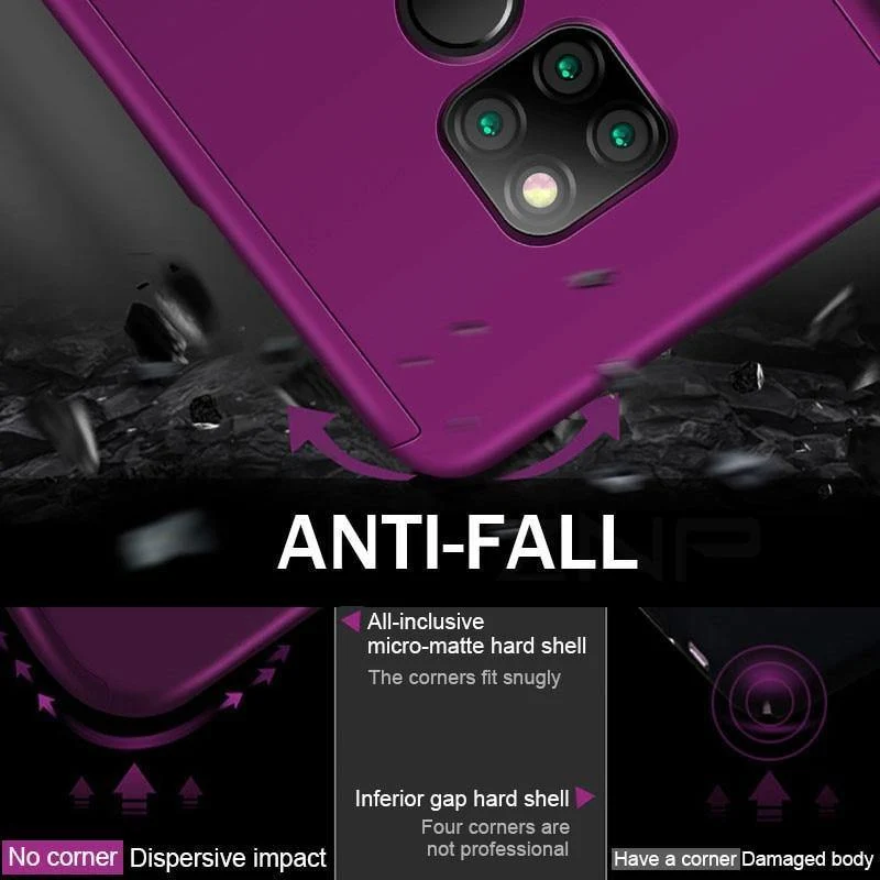 ZNP 360 Volle Abdeckung Telefon Fall Für Huawei P9 P20 Lite P10 Plus Fall Abdeckung Für Huawei P Smart Mate 20 10 Lite Pro Fälle Mit Glas