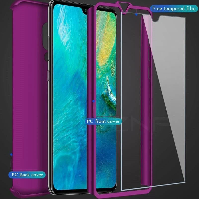 ZNP 360 Volle Abdeckung Telefon Fall Für Huawei P9 P20 Lite P10 Plus Fall Abdeckung Für Huawei P Smart Mate 20 10 Lite Pro Fälle Mit Glas