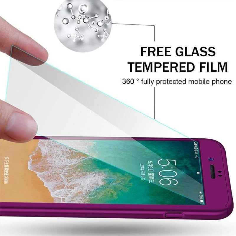 ZNP 360 Volle Schutzhülle Für iPhone 8 7 Plus 6 6s Fall 5 5S SE X 10 Volle Abdeckung Für iPhone XR Xs Max X Fällen Mit Glas