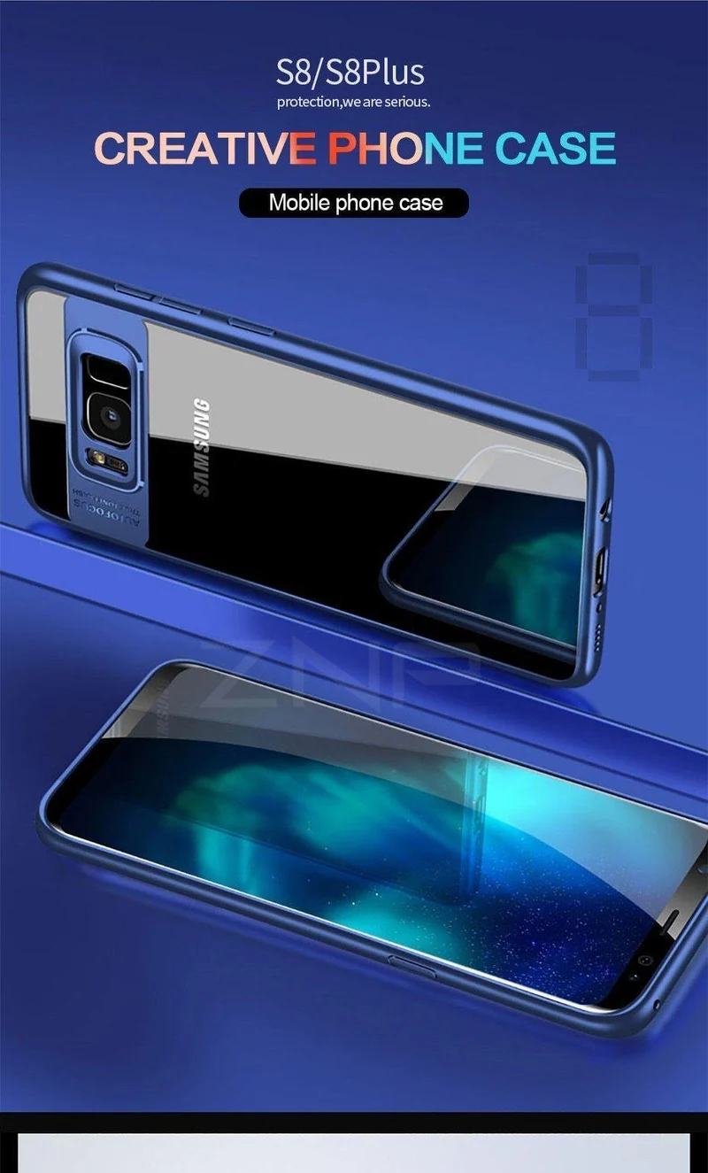 ZNP Fashion Full Cover für Samsung Galaxy S9 Plus S8 Hülle Note 8 S9 Transparente Silikon-Telefonhülle für Samsung S8 S9 Plus Hülle