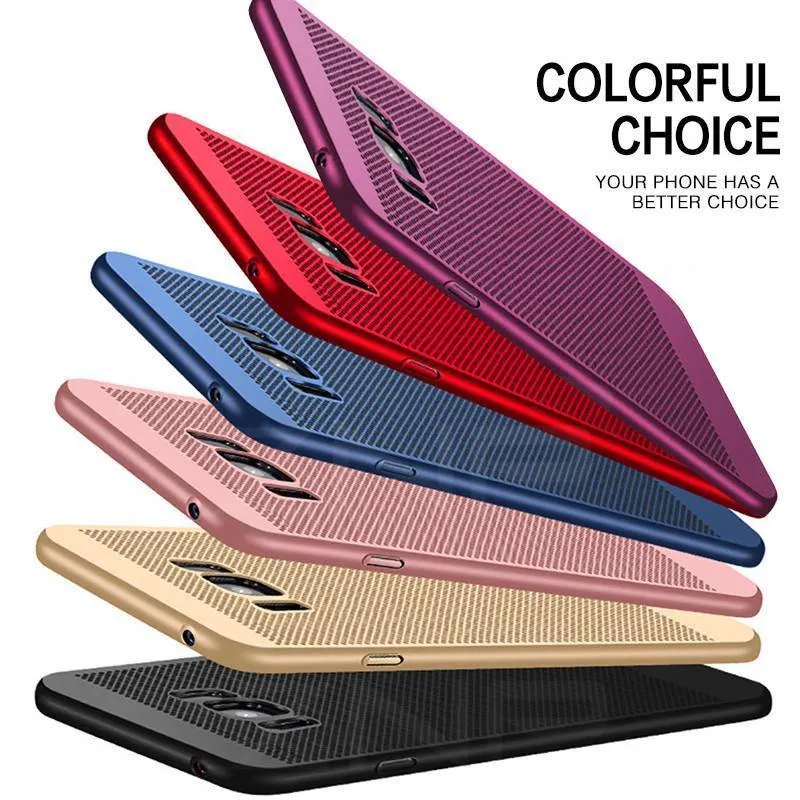 ZNP Ultradünne Telefonhülle für Samsung Galaxy S9 S8 S7 Edge Hohle Wärmeableitungshüllen Harter PC für die Rückseite von Samsung S9 Plus