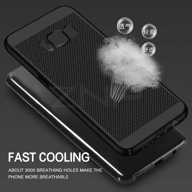 ZNP Ultradünne Telefonhülle für Samsung Galaxy S9 S8 S7 Edge Hohle Wärmeableitungshüllen Harter PC für die Rückseite von Samsung S9 Plus
