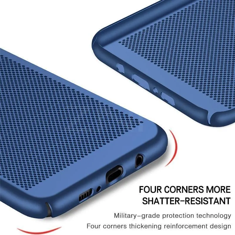 ZNP Ultradünne Telefonhülle für Samsung Galaxy S9 S8 S7 Edge Hohle Wärmeableitungshüllen Harter PC für die Rückseite von Samsung S9 Plus