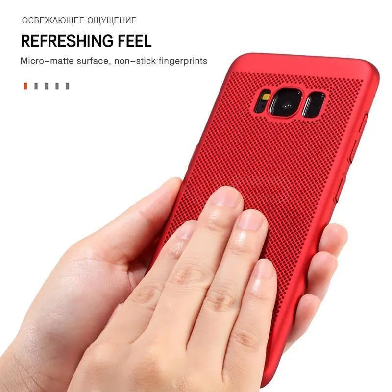 ZNP Ultradünne Telefonhülle für Samsung Galaxy S9 S8 S7 Edge Hohle Wärmeableitungshüllen Harter PC für die Rückseite von Samsung S9 Plus