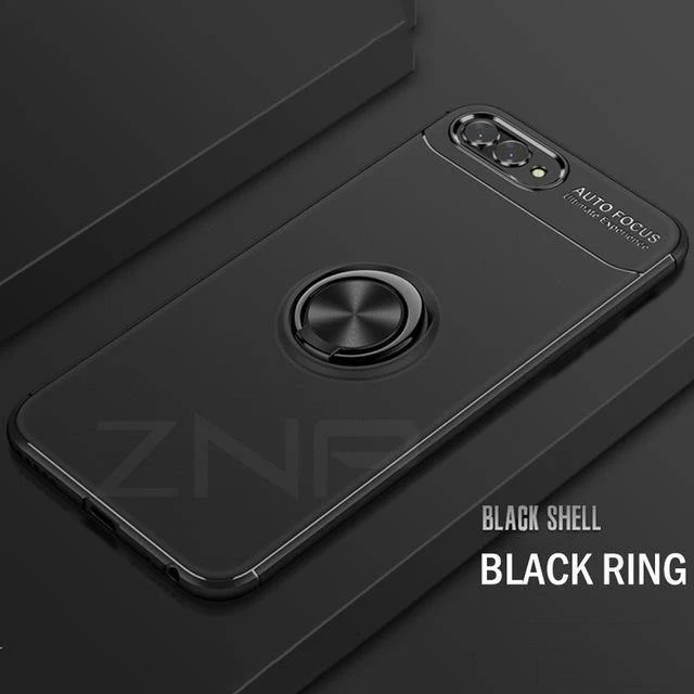 ZNP Luxuriöse magnetische Ringständer-Abdeckung für Huawei Nova 2 2s 3 3i Telefonhülle für Honor Play für Honor 10 Lite 8X Max Shell Cases
