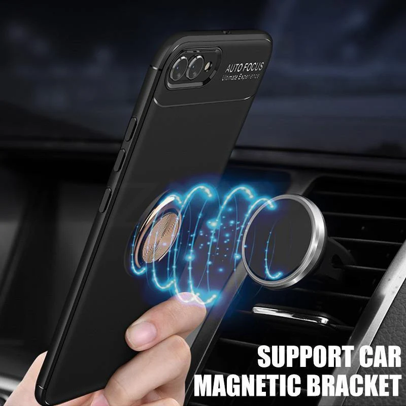 ZNP Luxuriöse magnetische Ringständer-Abdeckung für Huawei Nova 2 2s 3 3i Telefonhülle für Honor Play für Honor 10 Lite 8X Max Shell Cases