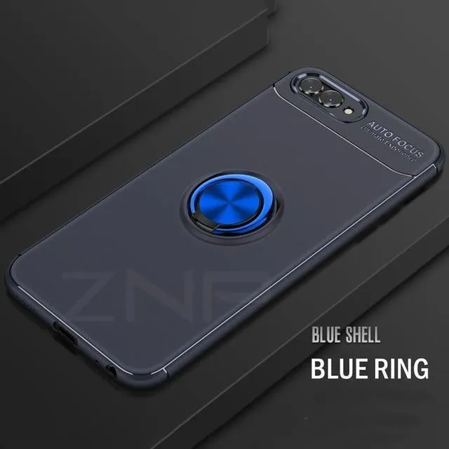 ZNP Luxuriöse magnetische Ringständer-Abdeckung für Huawei Nova 2 2s 3 3i Telefonhülle für Honor Play für Honor 10 Lite 8X Max Shell Cases