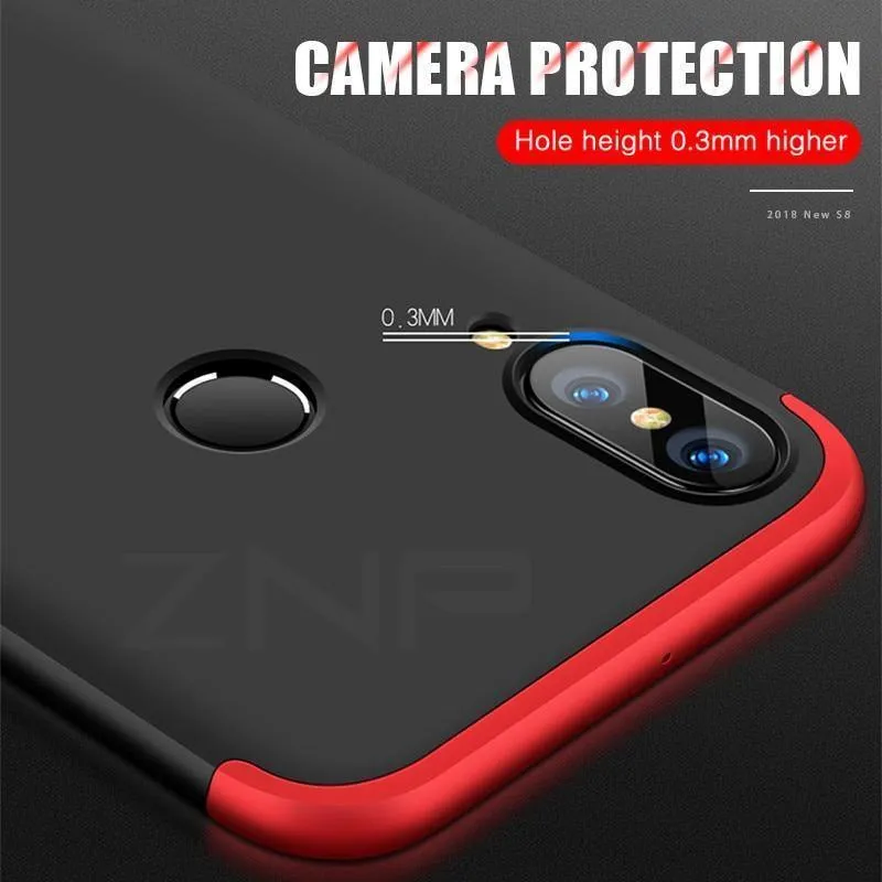 ZNP 360-Grad-PC-Matt-Schutzhülle für Huawei P20 Pro P20 Lite, vollständige Abdeckung, stoßfeste Schale für Huawei P20 Plus-Hüllen