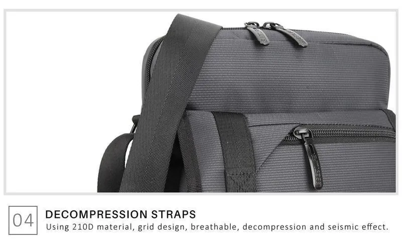 Herren Schulter Messenger Bag 10.2 "Business Aktentasche Crossbody Messenger Bags Multifunktions Herren Nylon Umhängetasche