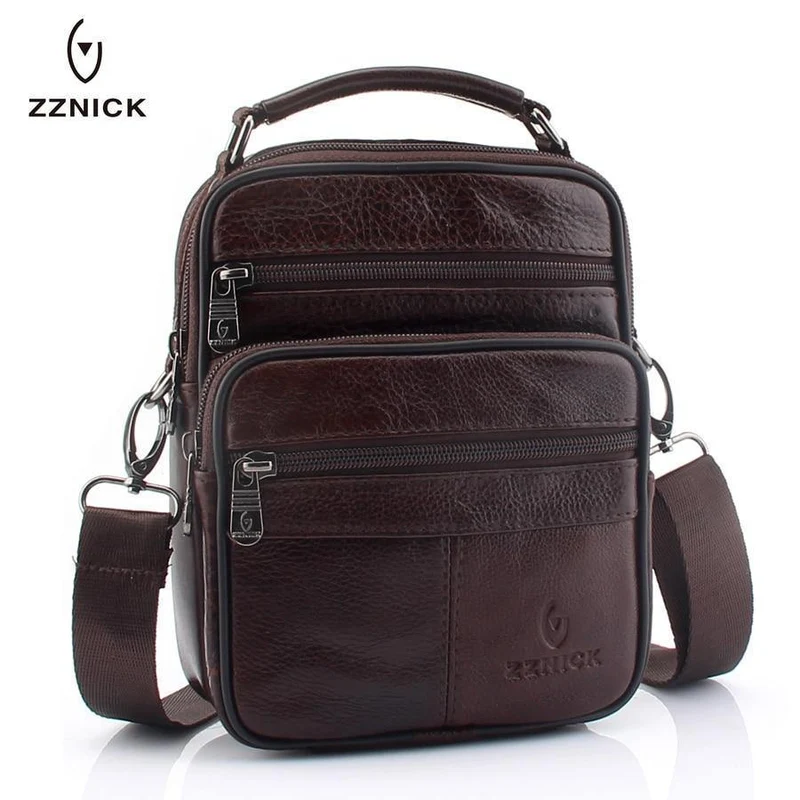 Echtes Rindsleder Umhängetasche Kleine Messenger Bags Männer Reise Umhängetasche Handtaschen Neue Mode Männer Tasche Klappe