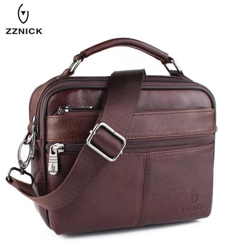 Echtes Rindsleder Umhängetasche Kleine Messenger Bags Männer Reise Umhängetasche Handtaschen Neue Mode Männer Tasche Klappe