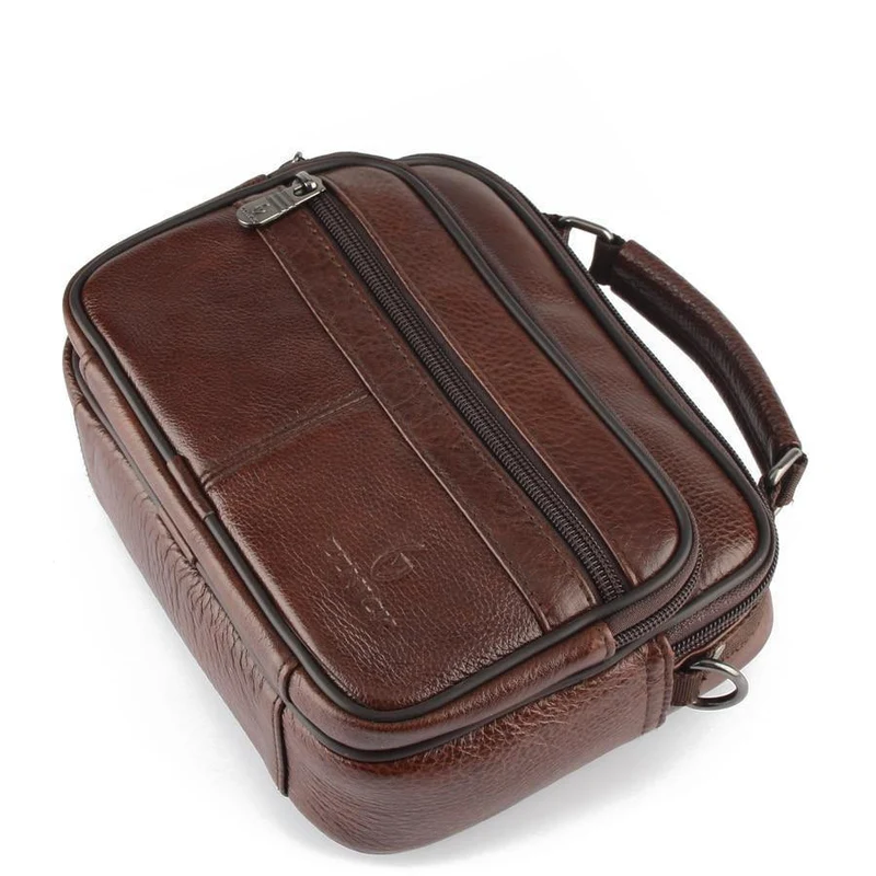 Echtes Rindsleder Umhängetasche Kleine Messenger Bags Männer Reise Umhängetasche Handtaschen Neue Mode Männer Tasche Klappe