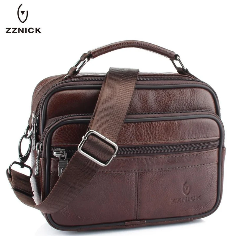 Echtes Rindsleder Umhängetasche Kleine Messenger Bags Männer Reise Umhängetasche Handtaschen Neue Mode Männer Tasche Klappe