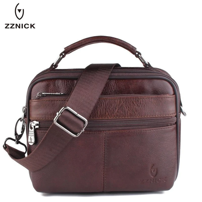 Echtes Rindsleder Umhängetasche Kleine Messenger Bags Männer Reise Umhängetasche Handtaschen Neue Mode Männer Tasche Klappe