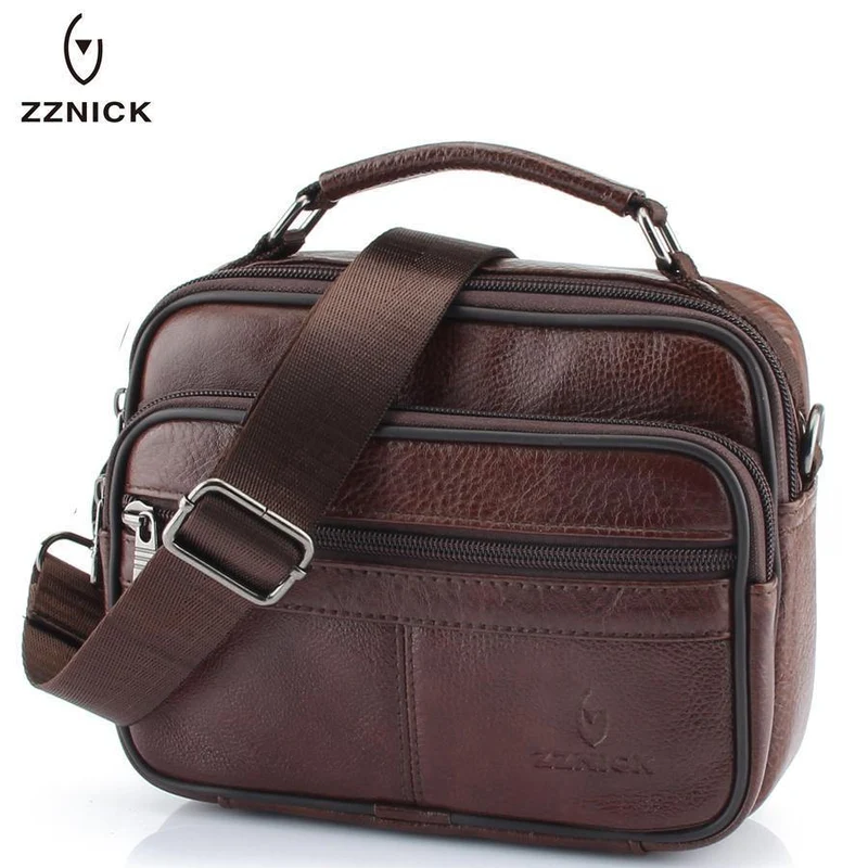 Echtes Rindsleder Umhängetasche Kleine Messenger Bags Männer Reise Umhängetasche Handtaschen Neue Mode Männer Tasche Klappe