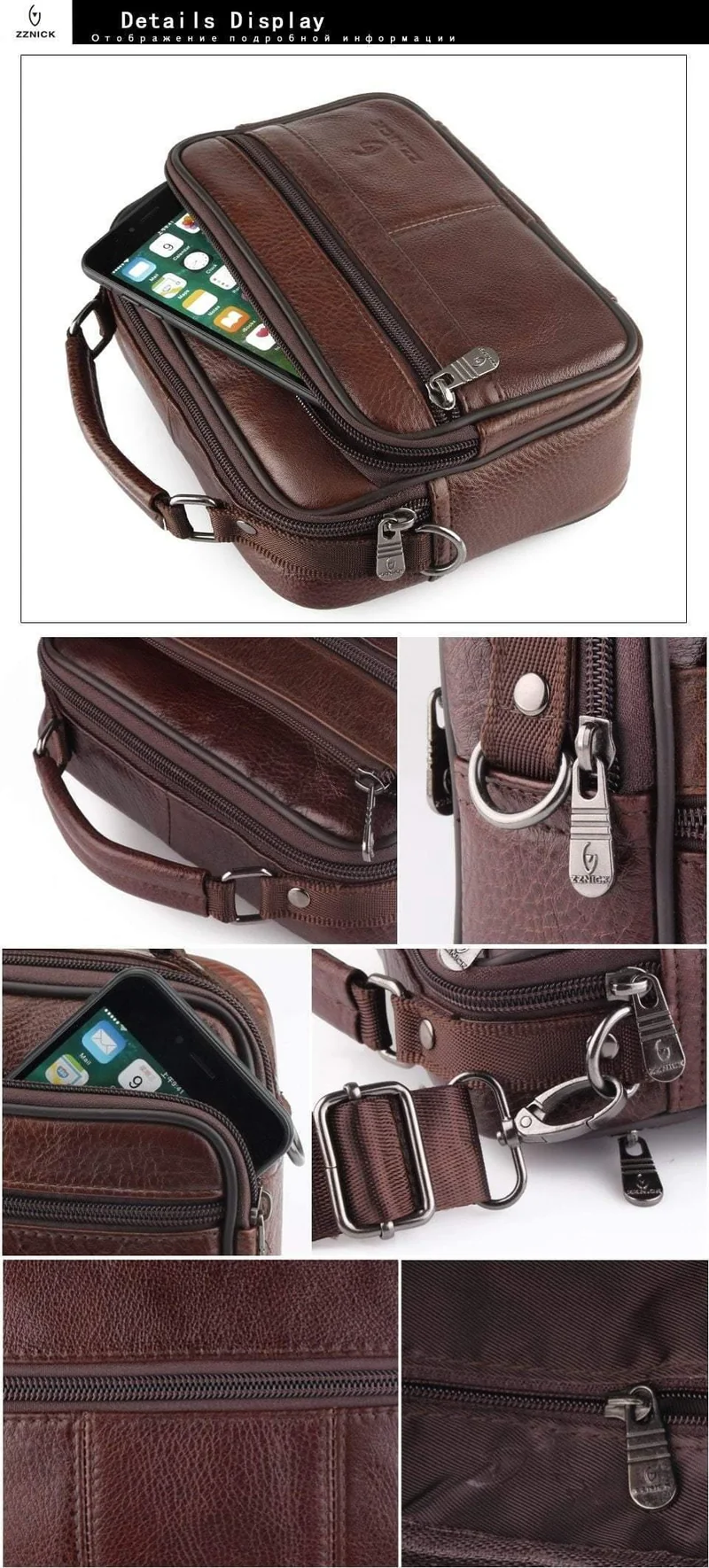 Echtes Rindsleder Umhängetasche Kleine Messenger Bags Männer Reise Umhängetasche Handtaschen Neue Mode Männer Tasche Klappe