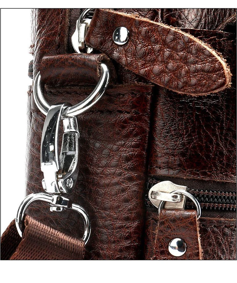 Herrentasche Echtes Leder Umhängetaschen für Männer Kleine Umhängetasche Leder Casual Herren Umhängetaschen Männliche Klappe 8628