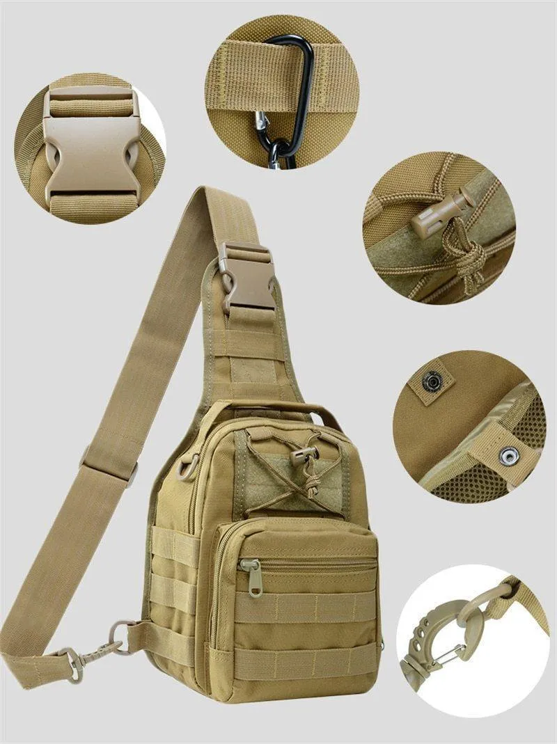 Männer Frauen Militär Tasche Taktische Brust Taschen Unisex Mode Camouflage Handtaschen Coole Camping Wandern Reise Schulter Taschen