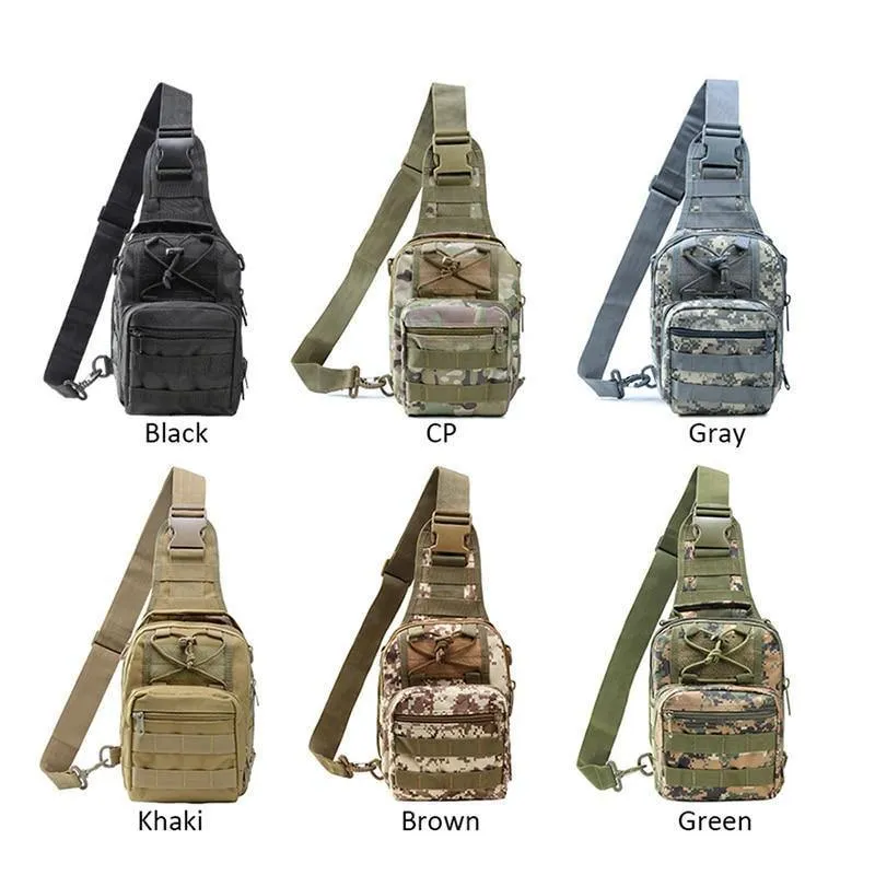 Männer Frauen Militär Tasche Taktische Brust Taschen Unisex Mode Camouflage Handtaschen Coole Camping Wandern Reise Schulter Taschen