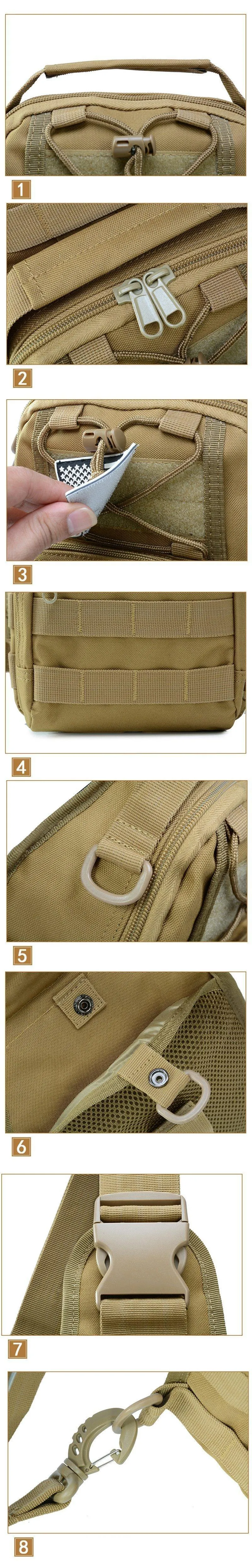 Männer Frauen Militär Tasche Taktische Brust Taschen Unisex Mode Camouflage Handtaschen Coole Camping Wandern Reise Schulter Taschen