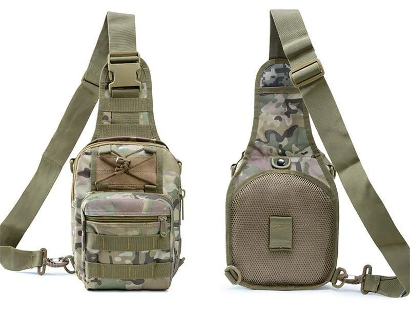 Männer Frauen Militär Tasche Taktische Brust Taschen Unisex Mode Camouflage Handtaschen Coole Camping Wandern Reise Schulter Taschen