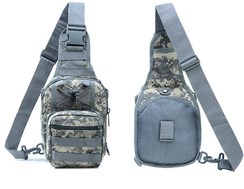 Männer Frauen Militär Tasche Taktische Brust Taschen Unisex Mode Camouflage Handtaschen Coole Camping Wandern Reise Schulter Taschen
