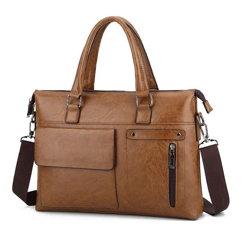 Berühmte Marke Leder Männer Umhängetasche Business Aktentaschen Hohe Qualität Vintage Umhängetaschen Handtaschen taschen männlichen