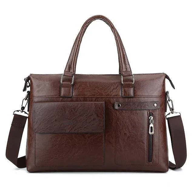 Berühmte Marke Leder Männer Umhängetasche Business Aktentaschen Hohe Qualität Vintage Umhängetaschen Handtaschen taschen männlichen