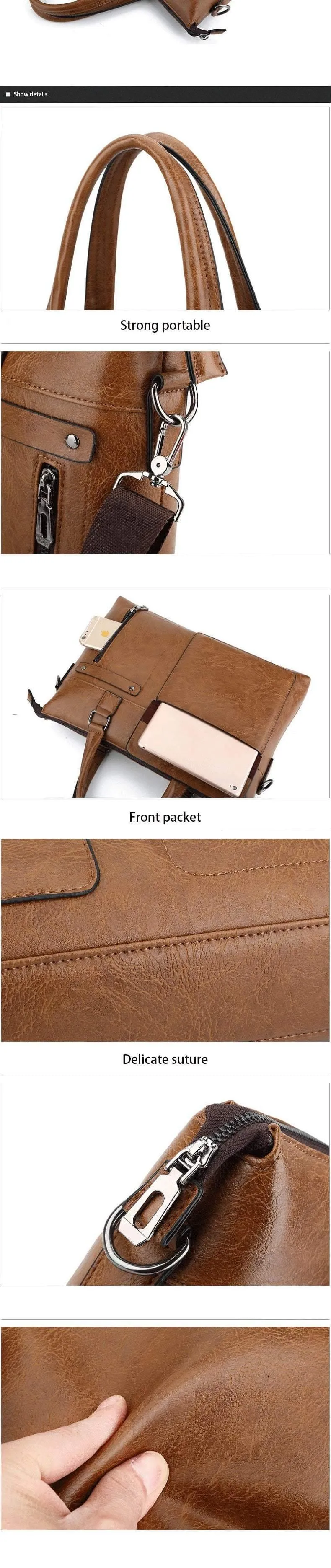 Berühmte Marke Leder Männer Umhängetasche Business Aktentaschen Hohe Qualität Vintage Umhängetaschen Handtaschen taschen männlichen