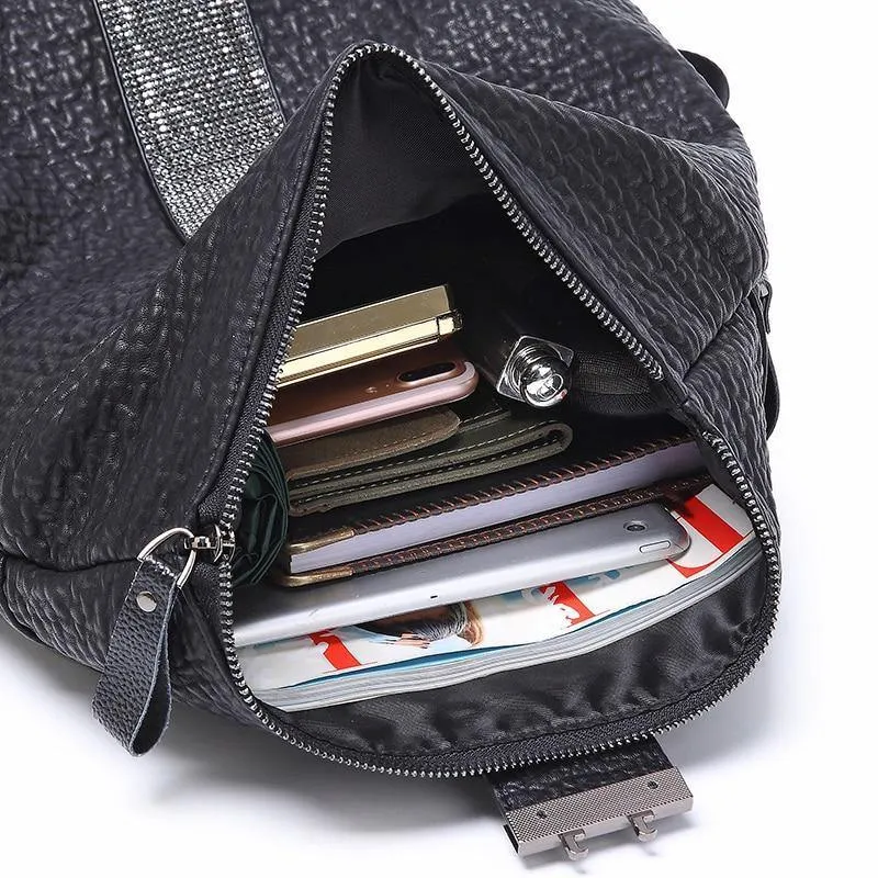 Frauen Rucksack Hohe Qualität Pu-leder Mode Rucksäcke Schultaschen Für Mädchen Im Teenageralter Diebstahl Rucksack Tasche Für Frauen