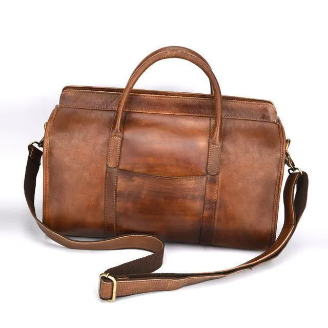 Handgepäck Unisex Reisetasche Tragen Verpackung Männer Vintage Tasche Männer Duffel Echtes Kuh Leder Handtasche LY48