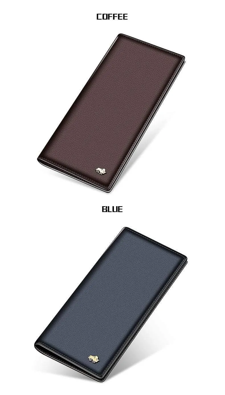 Brieftasche Business männer Dünne Echtes Leder Brieftasche Luxus Marke Design Handliche Schlanke Männliche Brieftasche N4470-1