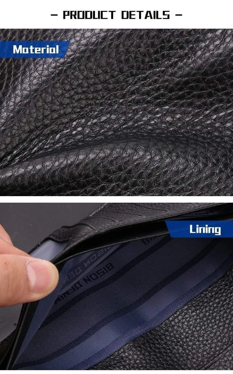 Brieftasche Business männer Dünne Echtes Leder Brieftasche Luxus Marke Design Handliche Schlanke Männliche Brieftasche N4470-1
