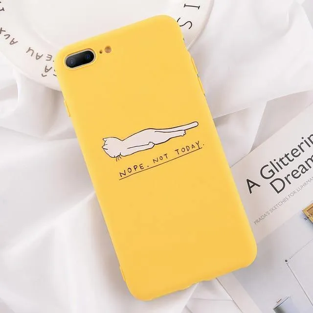 USLION Funny Cartoon Giraffe Phone Case For iPhone 7 8 Plus TPU Silicone Back Cover for iPhone X XR XS Max 6 6S Plus Soft Cases