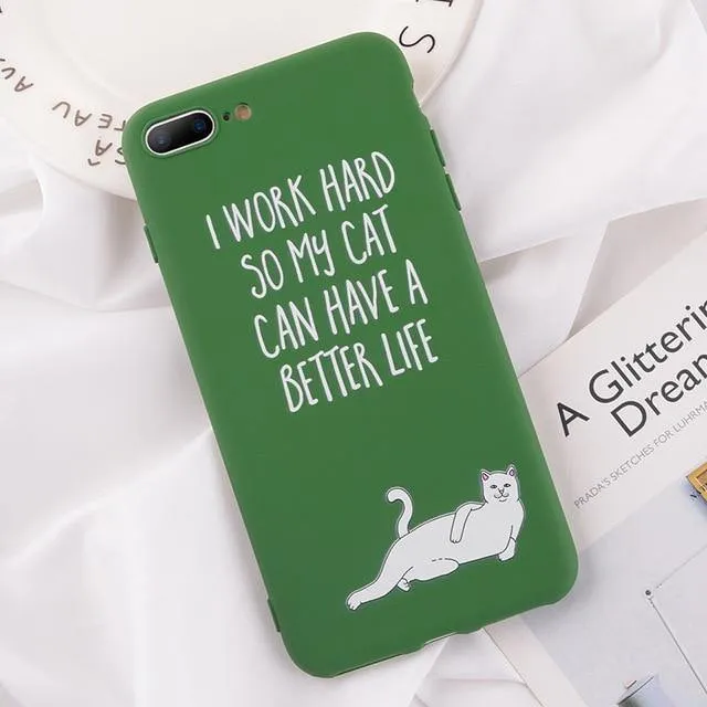 USLION Funny Cartoon Giraffe Phone Case For iPhone 7 8 Plus TPU Silicone Back Cover for iPhone X XR XS Max 6 6S Plus Soft Cases