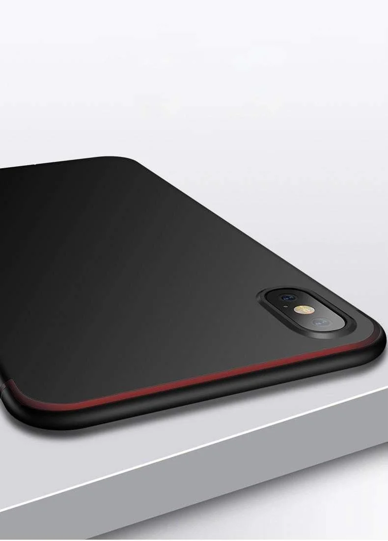 USLION Matte Soft Phone Case For iPhone 7 8 Plus Solid Color Cases For iPhone X 8 7 6 6S Plus Soft TPU Back Cover With Dust Plug