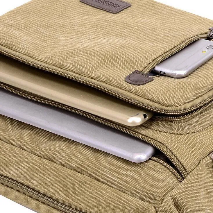 Männer Taschen Vintage Canvas Messenger Bags Designer Marke Herrenmode Umhängetasche Umhängetasche Männlich Casual Reisetasche S951