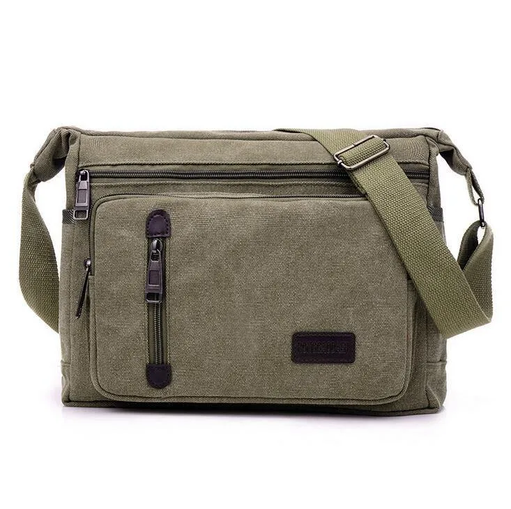 Männer Taschen Vintage Canvas Messenger Bags Designer Marke Herrenmode Umhängetasche Umhängetasche Männlich Casual Reisetasche S951