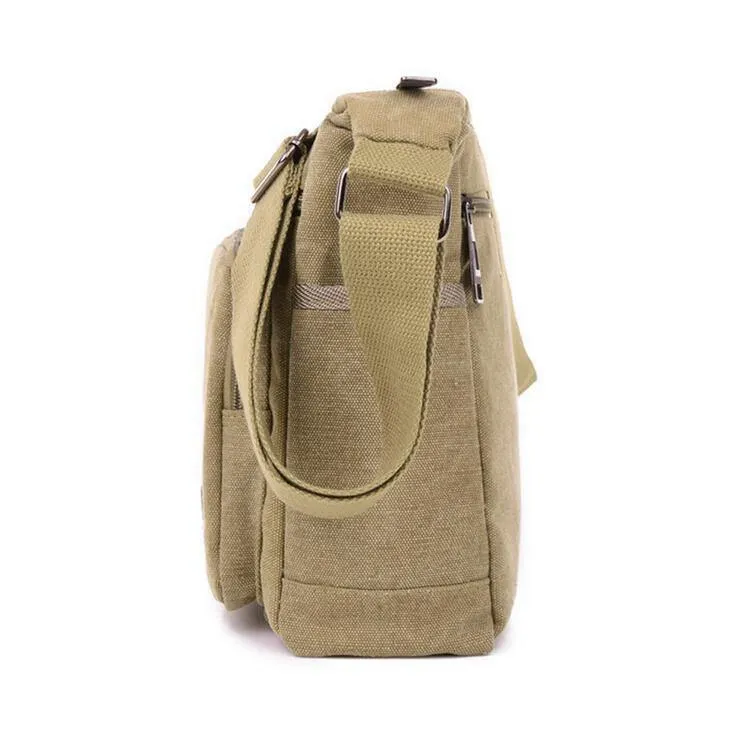 Männer Taschen Vintage Canvas Messenger Bags Designer Marke Herrenmode Umhängetasche Umhängetasche Männlich Casual Reisetasche S951