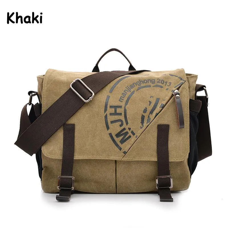 Herren Taschen Koreanische multifunktionale Mann Tasche Business Männer Canvas Umhängetasche Mode Freizeit Messenger Bag