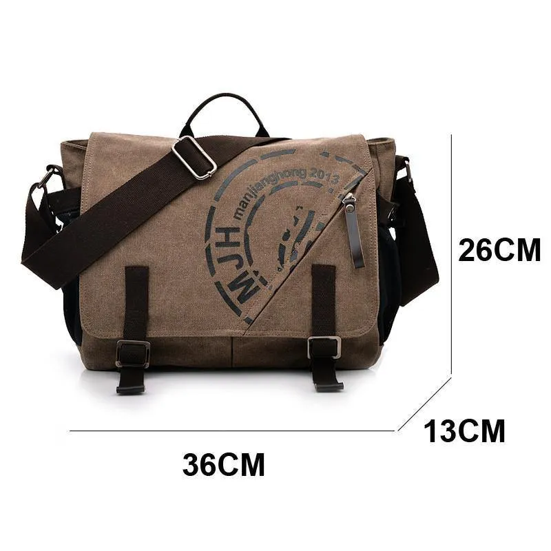 Herren Taschen Koreanische multifunktionale Mann Tasche Business Männer Canvas Umhängetasche Mode Freizeit Messenger Bag