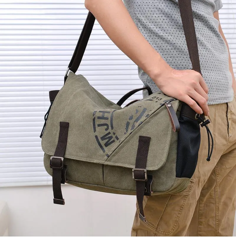 Herren Taschen Koreanische multifunktionale Mann Tasche Business Männer Canvas Umhängetasche Mode Freizeit Messenger Bag