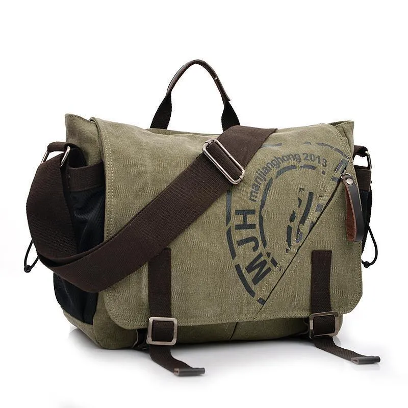 Herren Taschen Koreanische multifunktionale Mann Tasche Business Männer Canvas Umhängetasche Mode Freizeit Messenger Bag