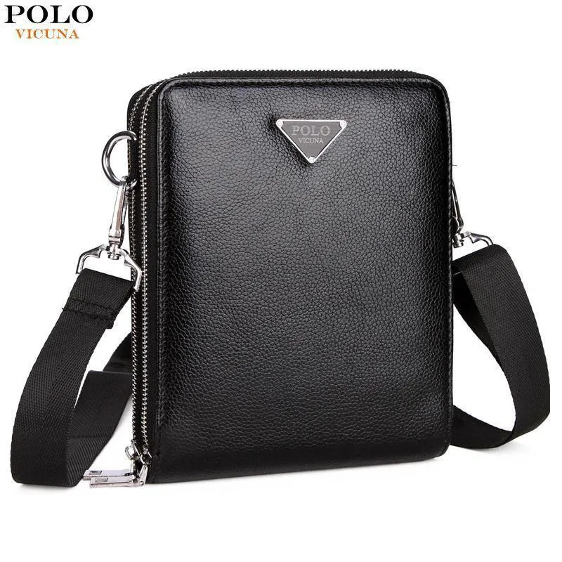 Luxus-Markentaschen Leder Herren einzelne Schultertasche Doppeltasche Männer Taschen Männer Casual Umhängetasche Handtasche für Männer