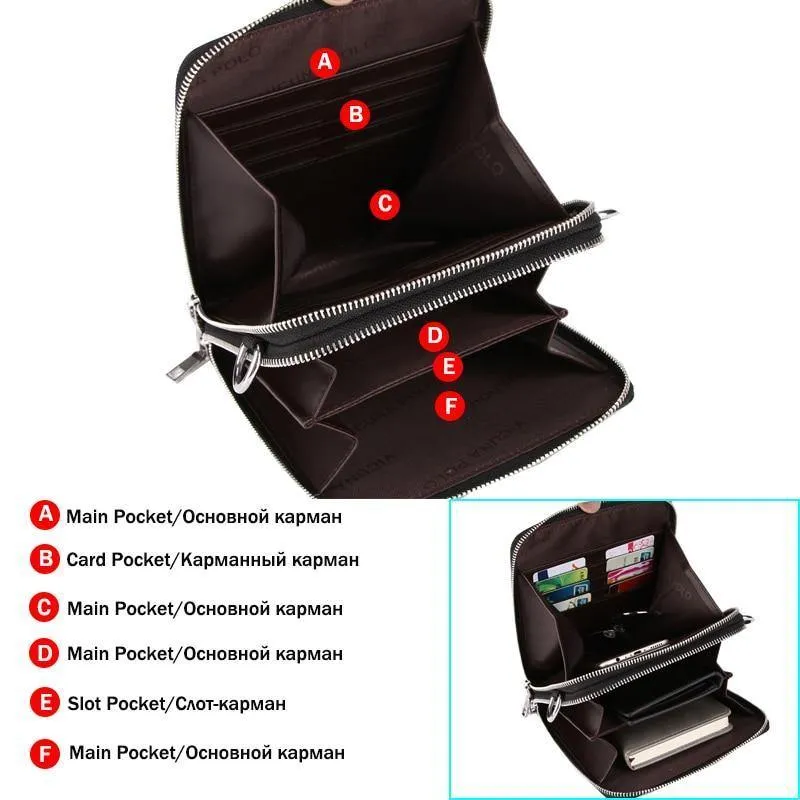 Luxus-Markentaschen Leder Herren einzelne Schultertasche Doppeltasche Männer Taschen Männer Casual Umhängetasche Handtasche für Männer