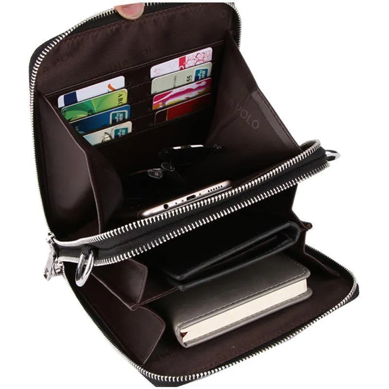 Luxus-Markentaschen Leder Herren einzelne Schultertasche Doppeltasche Männer Taschen Männer Casual Umhängetasche Handtasche für Männer