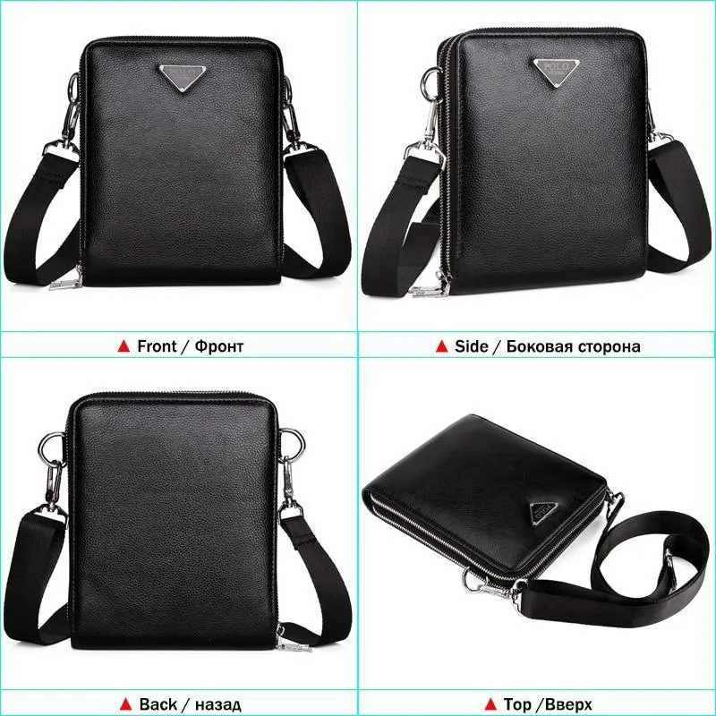 Luxus-Markentaschen Leder Herren einzelne Schultertasche Doppeltasche Männer Taschen Männer Casual Umhängetasche Handtasche für Männer